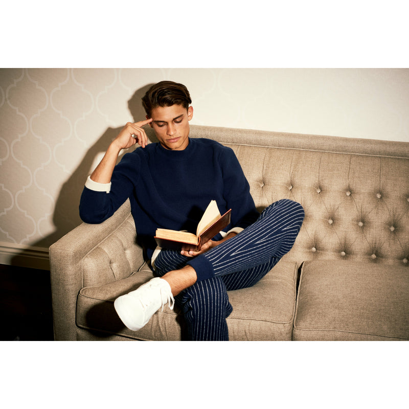 Cashmere Chalk Stripe Jogger