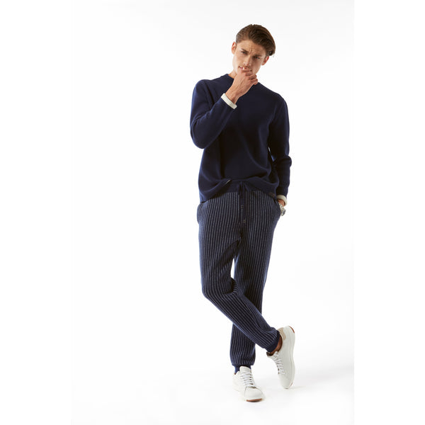 Cashmere Chalk Stripe Jogger
