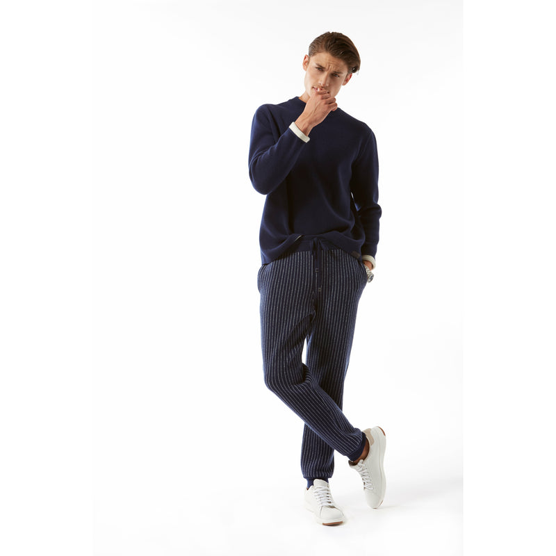 Cashmere Chalk Stripe Jogger