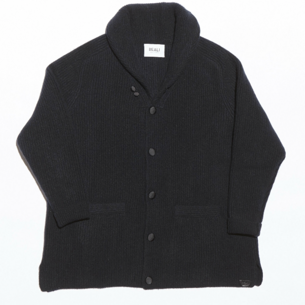 Black Vented Side Seam Sweater