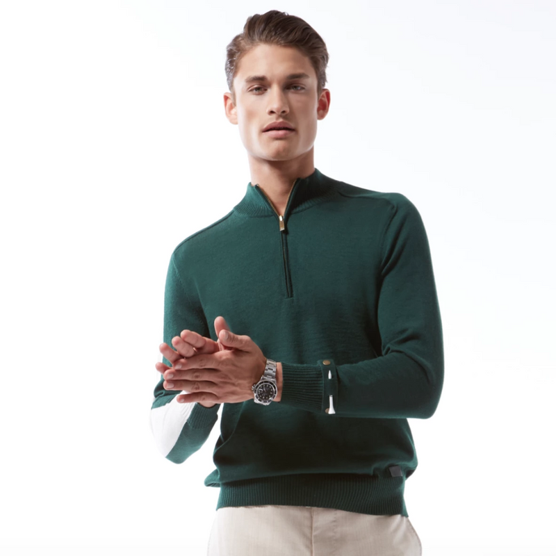 Merino mock 2025 neck sweater