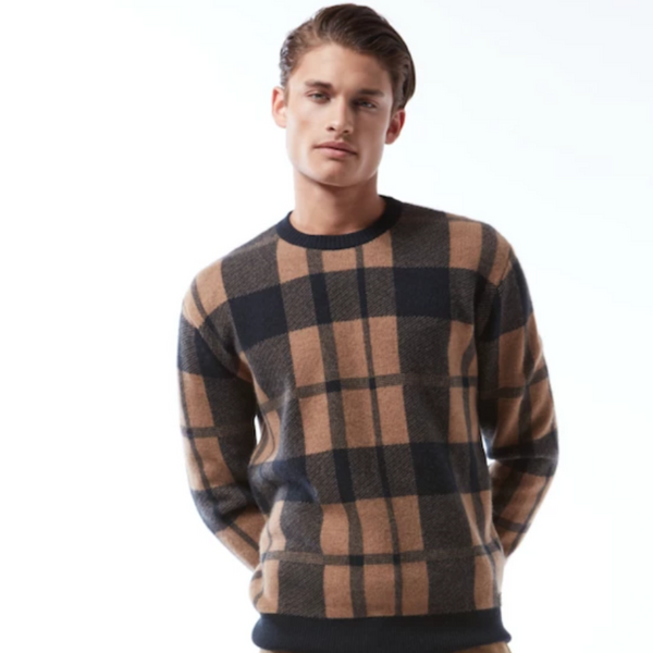 Cashmere Plaid Pullover